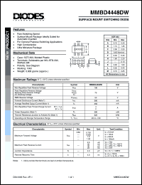Click here to download MMBD4448DW Datasheet