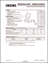 Click here to download MMBZ5230BW Datasheet