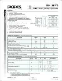 Click here to download 1N4148WT Datasheet