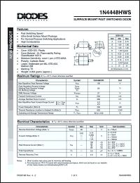 Click here to download 1N4448HWS-7 Datasheet