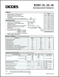 Click here to download BC807-25-7 Datasheet