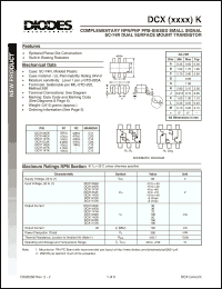 Click here to download DCX114TK-7 Datasheet