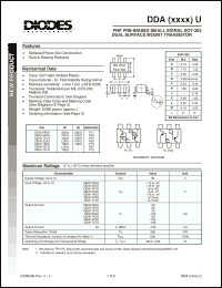 Click here to download DDA114TU-7 Datasheet