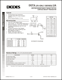 Click here to download DDTA113TUA-7 Datasheet