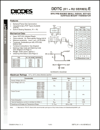 Click here to download DDTC114EE-7 Datasheet