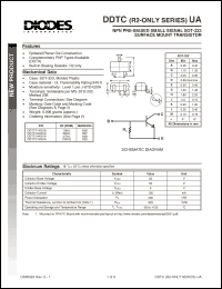 Click here to download DDTC115GUA-7 Datasheet