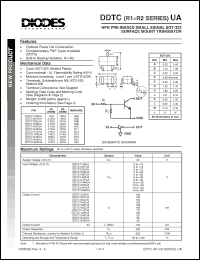 Click here to download DDTC114WUA Datasheet