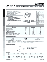 Click here to download DMMT3906 Datasheet