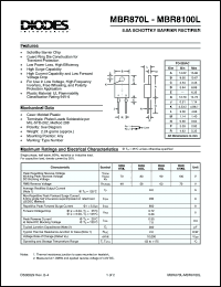 Click here to download MBR8100 Datasheet