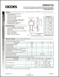 Click here to download MBRM760-13 Datasheet