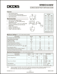 Click here to download MMBD4448W-7 Datasheet