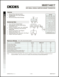 Click here to download MMBT4401T-7 Datasheet