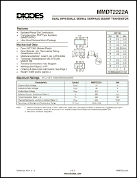 Click here to download MMDT2222A-7 Datasheet