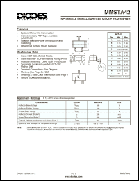 Click here to download MMSTA42-7 Datasheet
