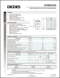 Click here to download SDM20U40 Datasheet
