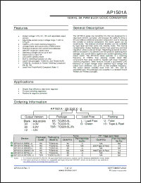 Click here to download AP1501A-12K5G-13 Datasheet