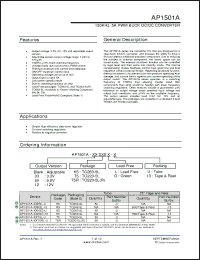 Click here to download AP1501A-K5L-U Datasheet