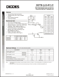 Click here to download DDTB122LC Datasheet