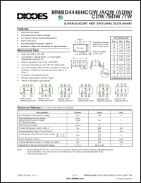 Click here to download MMBD4448HCDW-7-F Datasheet