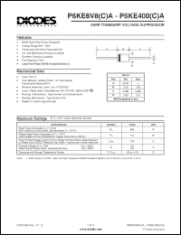 Click here to download P6KE170A-T Datasheet
