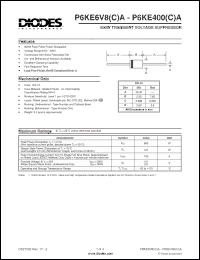 Click here to download P6KE100A-T Datasheet