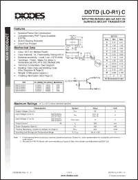 Click here to download DDTD122LC Datasheet