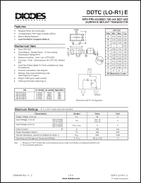 Click here to download DDTC122LE-7-F Datasheet