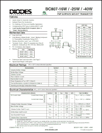 Click here to download BC807-16W-7 Datasheet
