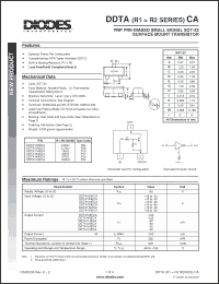 Click here to download DDTA115ECA-7-F Datasheet