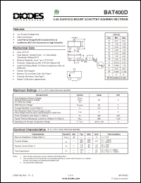 Click here to download BAT400D-7-F Datasheet