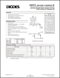 Click here to download DDTC124GE-13-F Datasheet