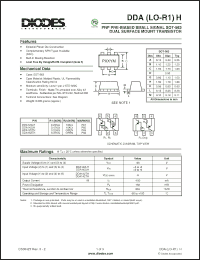 Click here to download DDA122TH Datasheet