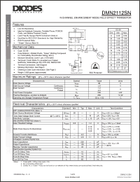 Click here to download DMN2112SN-7 Datasheet