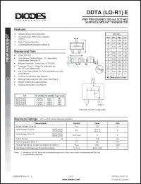 Click here to download DDTA122LE Datasheet