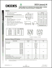 Click here to download DCX124EH-7 Datasheet