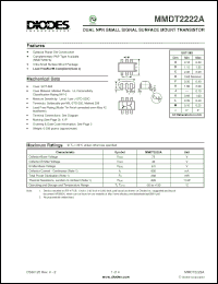 Click here to download MMDT2222A-7-F Datasheet