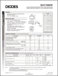 Click here to download BAV199DW-7 Datasheet