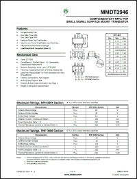 Click here to download MMDT3946-7-F Datasheet