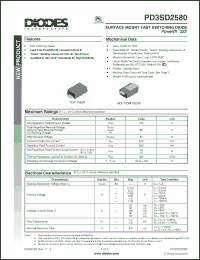 Click here to download PD3SD2580 Datasheet
