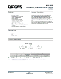 Click here to download AH1885-ZG-7 Datasheet