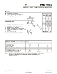 Click here to download MMBT4126-7-F Datasheet