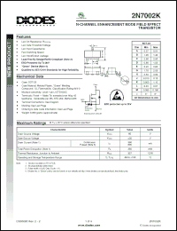 Click here to download 2N7002K-7 Datasheet