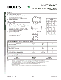 Click here to download MMDT3904VC-7 Datasheet