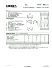 Click here to download MMST2222A-7-F Datasheet