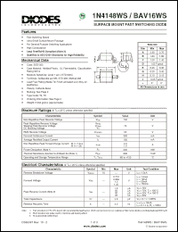 Click here to download 1N4148WS-7-F Datasheet