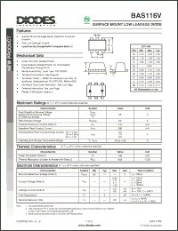 Click here to download BAS116V-7 Datasheet