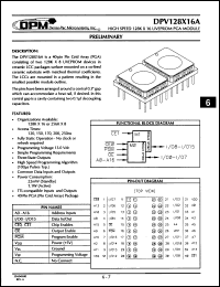 Click here to download DPV128X16A20C Datasheet