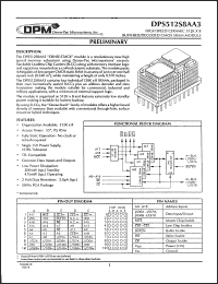 Click here to download DPS512S8AA3-55C Datasheet