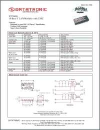 Click here to download NT74804 Datasheet