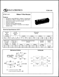 Click here to download NT801-041 Datasheet